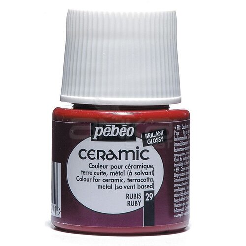 Pebeo Seramik Boyası 29 Ruby 45ml - 29 Ruby