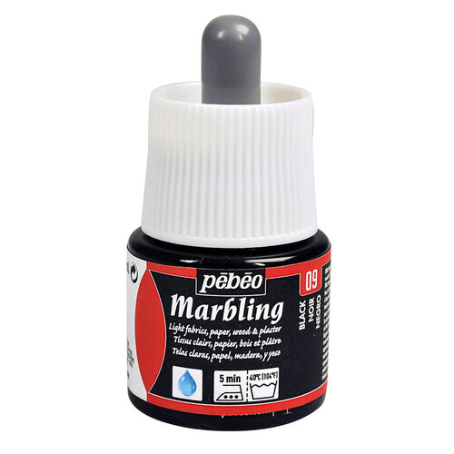Pebeo Marbling (Ebru Boyası) 09 Black 45ml - 09 Black