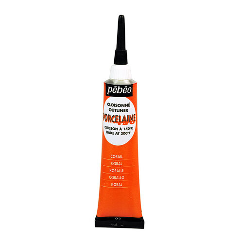 Pebeo Porcelaine 150 Fırınlanabilir Porselen Kontür 20ml 02 Coral - 02 Coral