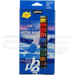 Pebeo - Pebeo Poster Paint Guaj Boya Takımı 12 Renk