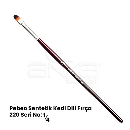 Pebeo 220 Seri Sentetik Kedi Dili Fırça