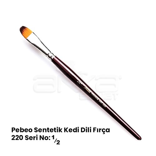 Pebeo 220 Seri Sentetik Kedi Dili Fırça