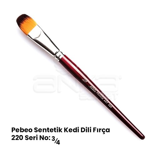 Pebeo 220 Seri Sentetik Kedi Dili Fırça