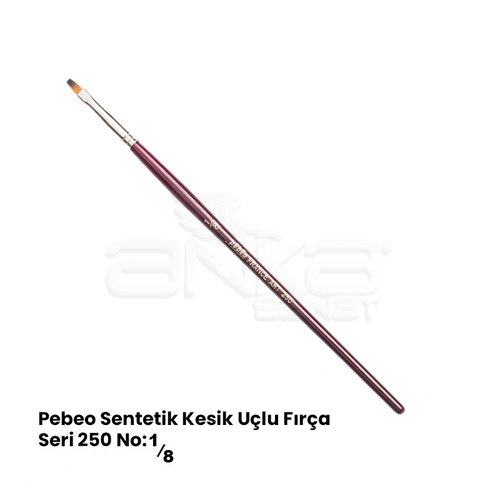 Pebeo 250 Seri Sentetik Düz Kesik Uçlu Fırça