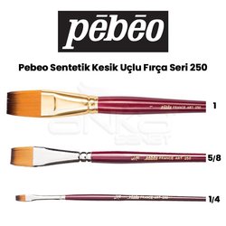 Pebeo - Pebeo 250 Seri Sentetik Düz Kesik Uçlu Fırça