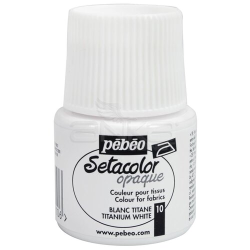 Pebeo Setacolor Opak Kumaş Boyası 10 Titanium White - 10 Titanium White