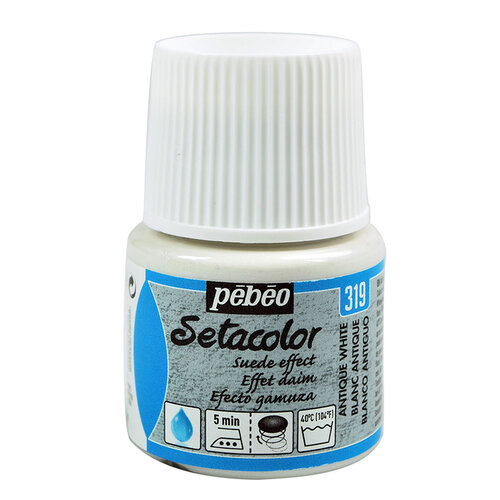 Pebeo Setacolor Suede Effect Kumaş Boyası Antique White 319 - 319 Antique White