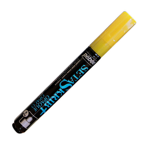 Pebeo Setaskrib Plus Kumaş Kalemi Opak 4mm 01 Yellow - 01 Yellow