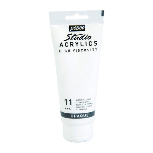 Pebeo Studio Akrilik Boya 11 Titanium White 100ml - 11 Titanium White