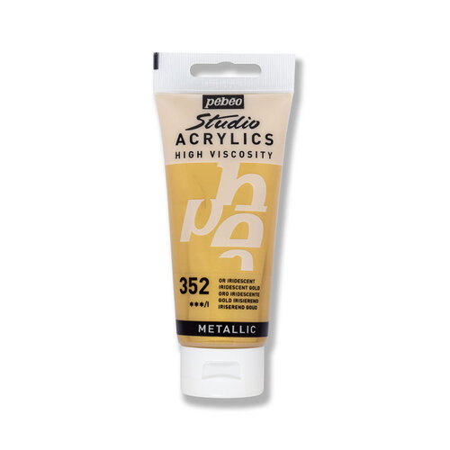 Pebeo Studio Akrilik Boya 352 Gold 100ml - 352 İridescent Gold