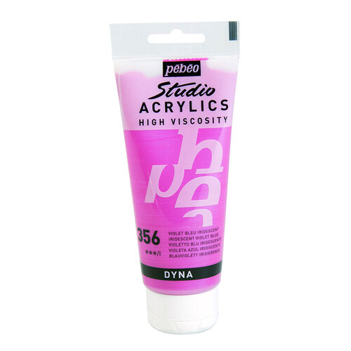 Pebeo Studio Akrilik Boya 356 İridescent Violet Blue 100ml - 356 İridescent Violet Blue