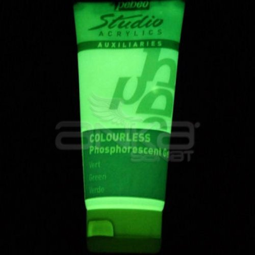 Pebeo Studio Floresan Karanlıkta Parlayan Boya 100ml Green - Green
