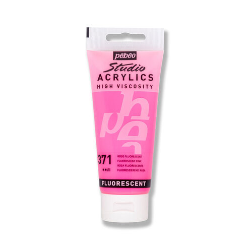 Pebeo Studio Fluo Akrilik 100ml Boya No:371 Pink - 371 Pink