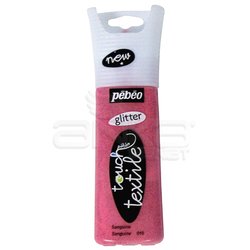 Pebeo - Pebeo Touch Textile 3D Çok Amaçlı Rölyef Boya 30ml 010 Glitter Sanguine