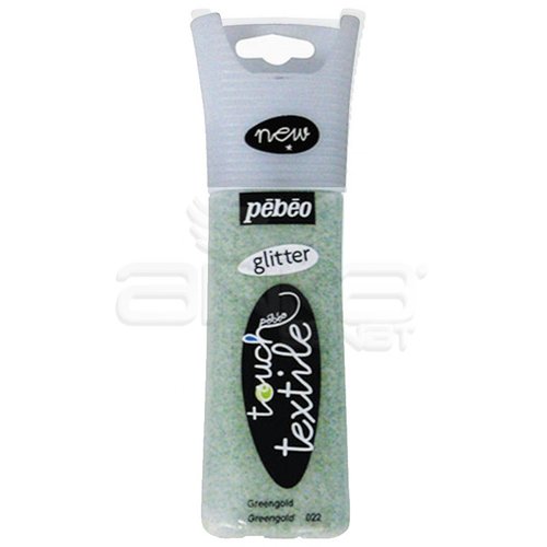 Pebeo Touch Deco 3D Çok Amaçlı Rölyef Boya 30ml 022 Glitter Green Gold -