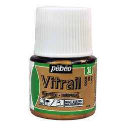 Pebeo - Pebeo Vitrail Şeffaf Cam Boyası 45ml Altın 38