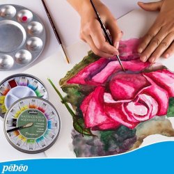 Pebeo Watercolour Aquarelle Fine 1/2 Tablet Sulu Boya 12 Renk Provence - Thumbnail