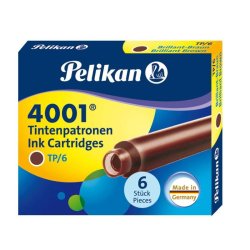 Pelikan - Pelikan 4001 Dolma Kalem Kartuşu Kahverengi