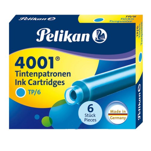 Pelikan 4001 Dolma Kalem Kartuşu Turkuaz