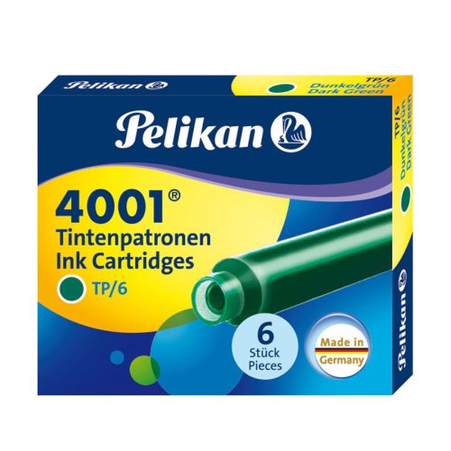Pelikan 4001 Dolma Kalem Kartuşu Yeşil