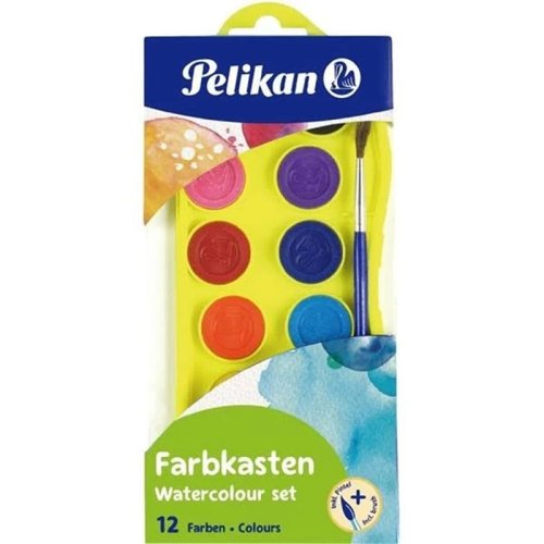Pelikan Suluboya 12 Renk Küçük Boy