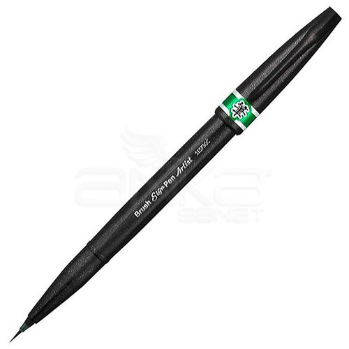 Pentel Brush Sign Pen Ultra Fine Green - Green