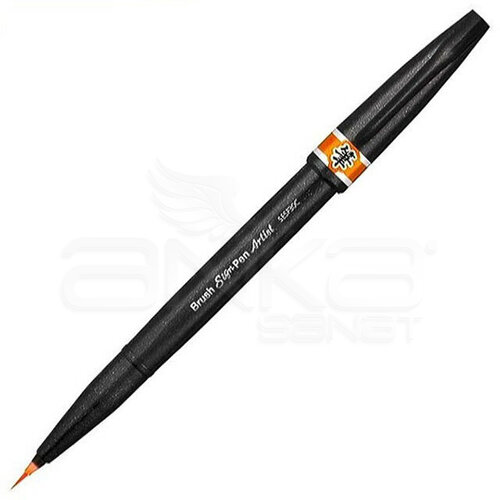 Pentel Brush Sign Pen Ultra Fine Orange