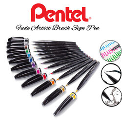 Pentel Brush Sign Pen Ultra Fine Sesf-30c-PX - Thumbnail