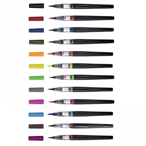 Pentel Arts Colour Brush Fırça Uçlu Kalem