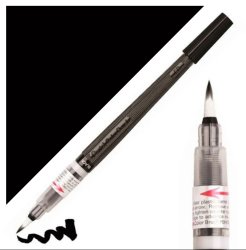 Pentel - Pentel Arts Colour Brush Fırça Uçlu Kalem Black