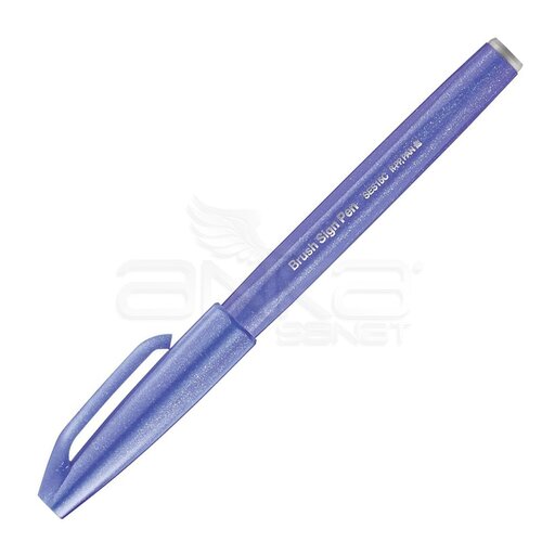 Pentel Brush Sign Pen Fırça Uçlu Kalem Blue Violet