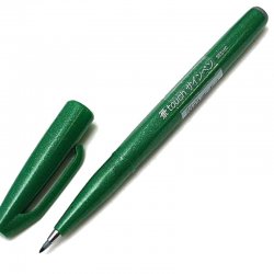 Pentel - Pentel Brush Sign Pen Fırça Uçlu Kalem Green