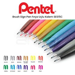 Pentel Brush Sign Pen Fırça Uçlu Kalem - Thumbnail