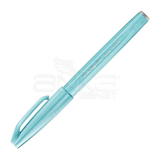 Pentel Brush Sign Pen Fırça Uçlu Kalem Pale Blue - Pale Blue