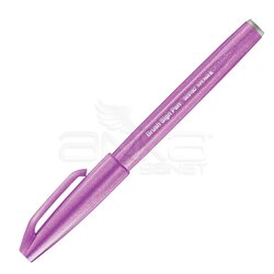Pentel - Pentel Brush Sign Pen Fırça Uçlu Kalem Pink Purple