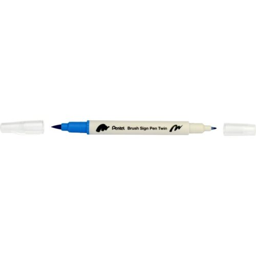 Pentel Brush Sign Pen Twin Fırça Uçlu Kalem 6lı Set