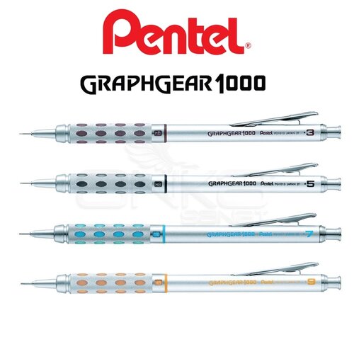 Pentel Graphgear 1000 Versatil Kalem Gümüş 0,3