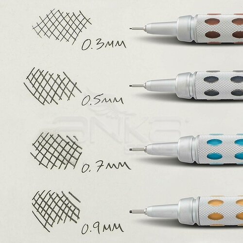 Pentel Graphgear 1000 Versatil Kalem Gümüş 0,3