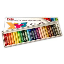 Pentel - Pentel Oil Yağlı Pastel Boya XXL 24lü GHT-24PL (1)