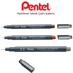 Pentel Pointliner Teknik Çizim Kalemi 0,5mm - Thumbnail