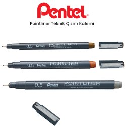 Pentel - Pentel Pointliner Teknik Çizim Kalemi 0,5mm
