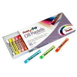 Pentel - Pentel Yağlı Oil Pastel 16 Renk (1)