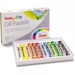 Pentel - Pentel Yağlı Oil Pastel 12 Renk