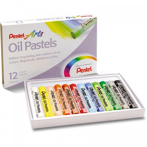 Pentel Yağlı Oil Pastel 12 Renk