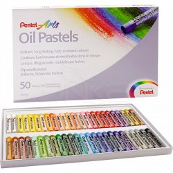 Pentel - Pentel Yağlı Oil Pastel 50 Renk