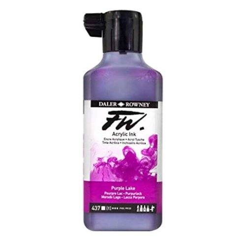 Daler Rowney FW Acrylic Artist Ink 180ml 437 Purple Lake