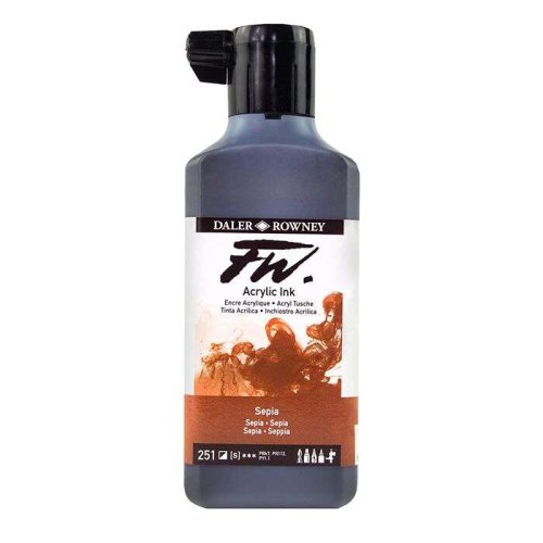 Daler Rowney FW Acrylic Artist Ink 180ml 251 Sepia