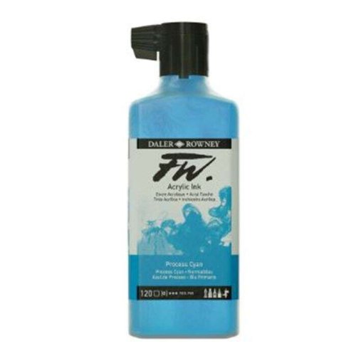 Daler Rowney FW Acrylic Artist Ink 180ml 120 Process Cyan