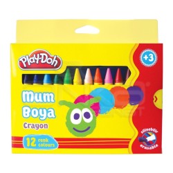 Play-Doh - Play-Doh 12 Renk Mum Boya 11mm Büyük Boy CR005