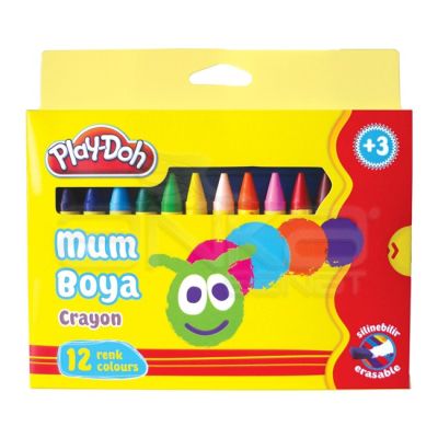 Play-Doh 12 Renk Mum Boya 11mm Büyük Boy CR005